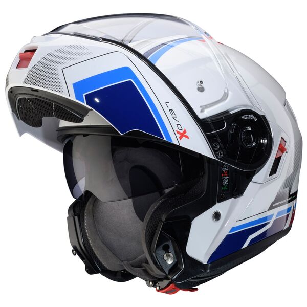 Caberg Helm | Levo X | Elite | weiß/blau-rot