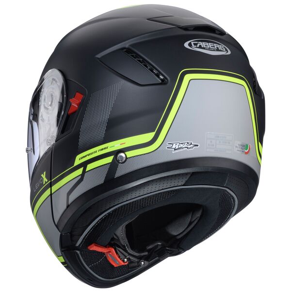 Caberg Helm | Levo X | Elite | matt-schwarz/anthrazit-fluo-gelb