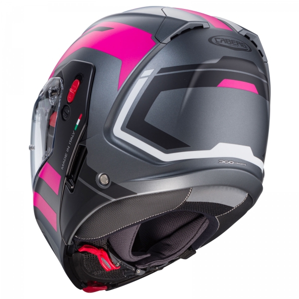 Caberg Helm | Horus X | Road | matt-gun metallic/schwarz-Fuchsia