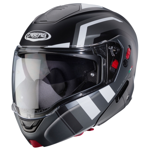 Caberg Helm | Horus X | Road | matt-schwarz/gun-metallic-weiß
