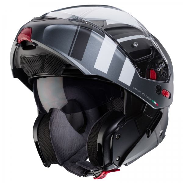 Caberg Helm | Horus X | Road | matt-schwarz/gun-metallic-weiß