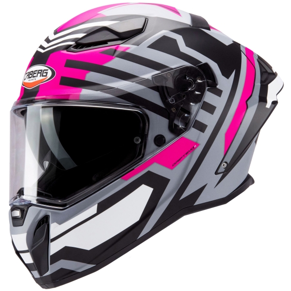 Caberg Helm | Drift Evo II | Horizon | matt-grau/schwarz-Fuchsia