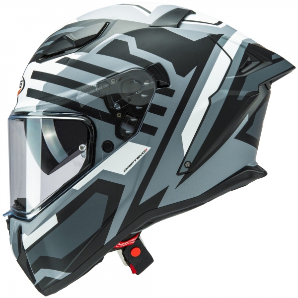 Caberg Helm | Drift Evo II | Horizon | matt-grau/schwarz-weiß