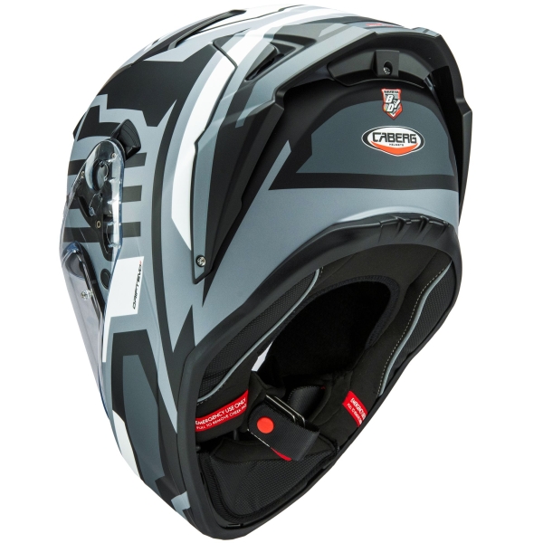 Caberg Helm | Drift Evo II | Horizon | matt-grau/schwarz-weiß