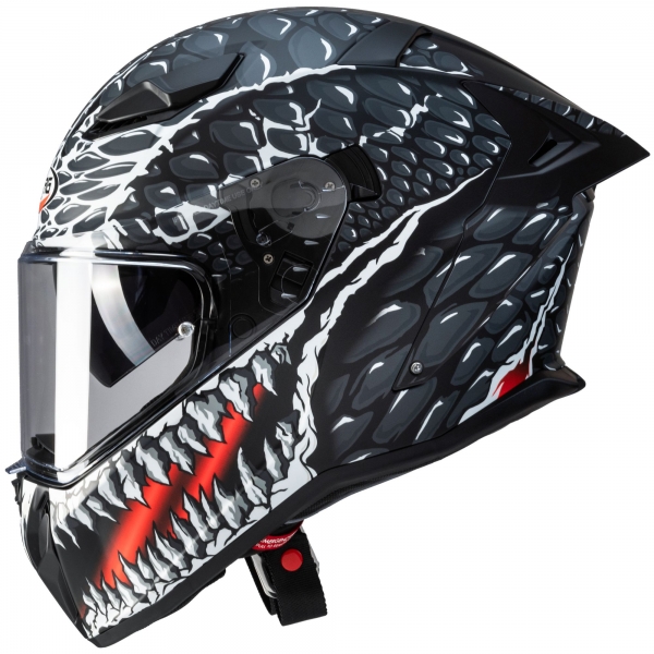Caberg Helm | Drift Evo II | Crok | matt-schwarz/anthrazit-rot