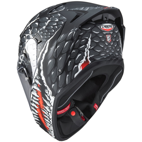 Caberg Helm | Drift Evo II | Crok | matt-schwarz/anthrazit-rot