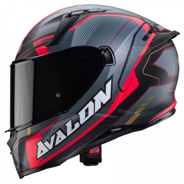 Caberg Helm | Avalon X | Optic | matt-schwarz/grau-rot