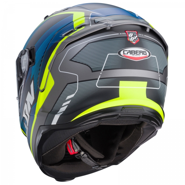 Caberg Helm | Avalon X | Optic | matt-grau/blau-fluo-gelb