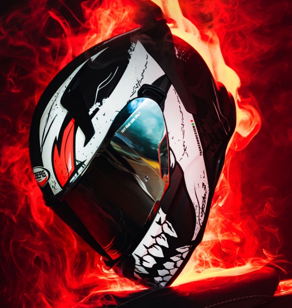 Caberg Helm | Avalon X | Punk | matt-grau/schwarz-rot