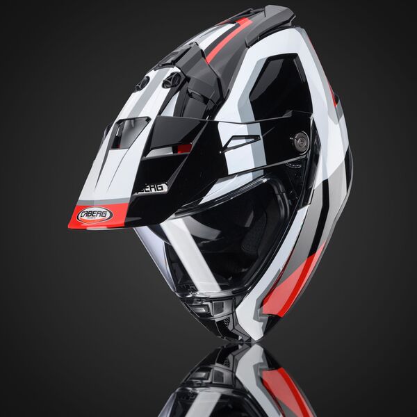 Caberg Helm | Tanami | Scram | schwarz/weiß-rot