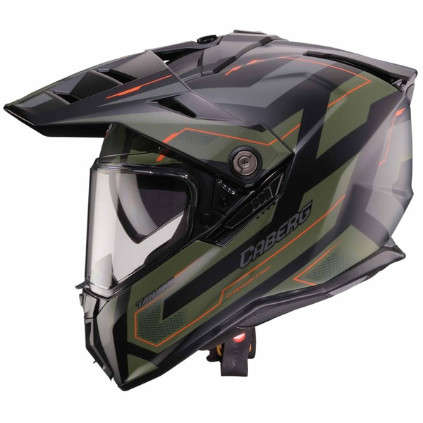 Caberg Helm | Tanami | Ranger | matt-schwarz/military grün-grau