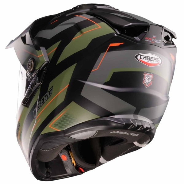Caberg Helm | Tanami | Ranger | matt-schwarz/military grün-grau