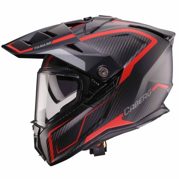 Caberg Helm | Tanami | Carbon | Gravity | schwarz/rot