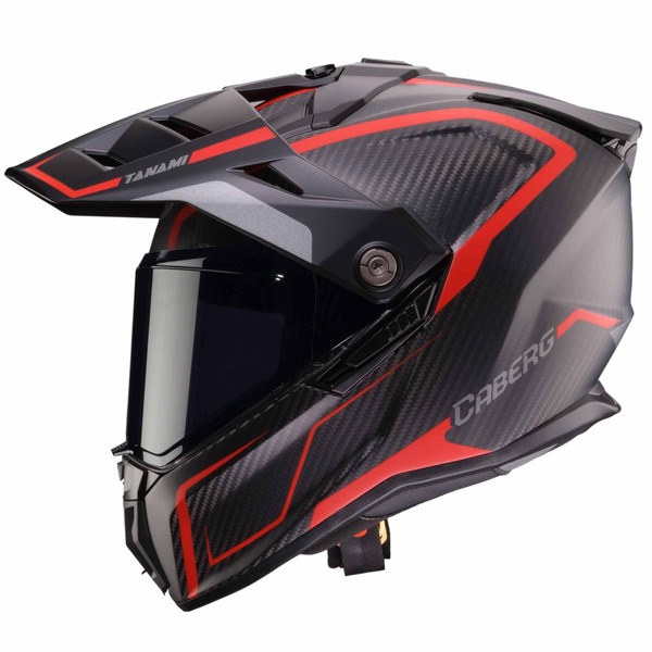 Caberg Helm | Tanami | Carbon | Gravity | schwarz/rot