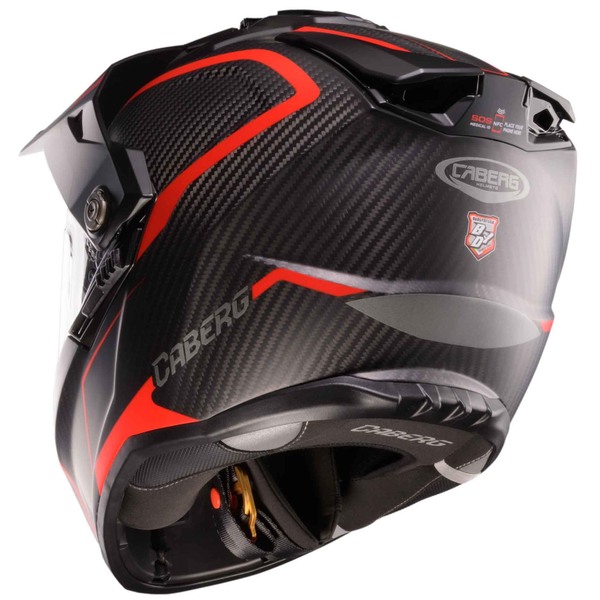 Caberg Helm | Tanami | Carbon | Gravity | schwarz/rot