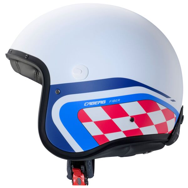 Caberg Helm | Freeride X | Daytona | matt-weiß/blau-rot