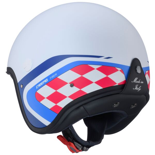Caberg Helm | Freeride X | Daytona | matt-weiß/blau-rot