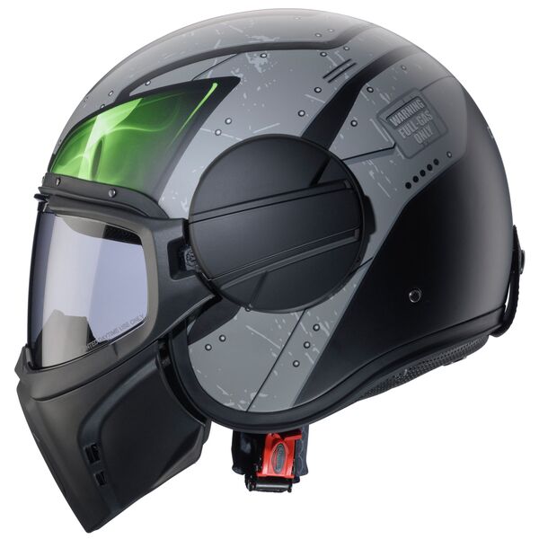 Caberg Helm | Ghost X | Vyrus | matt-schwarz/grau-fluo-grün