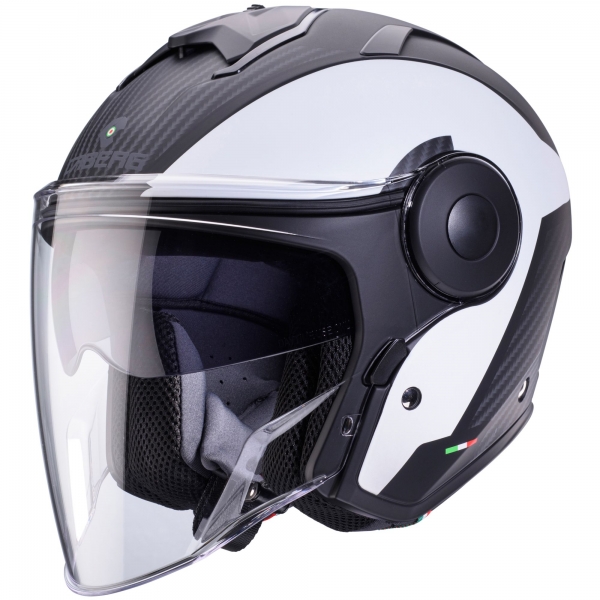Caberg Helm | Soho | Milano | matt-schwarz/weiß