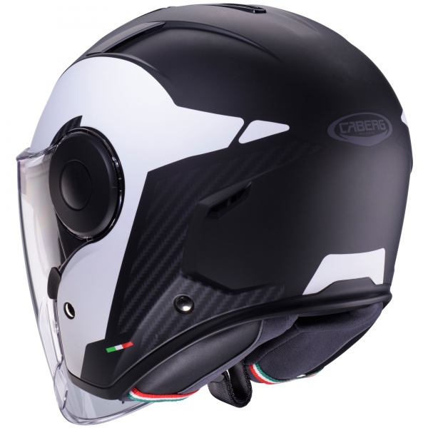 Caberg Helm | Soho | Milano | matt-schwarz/weiß