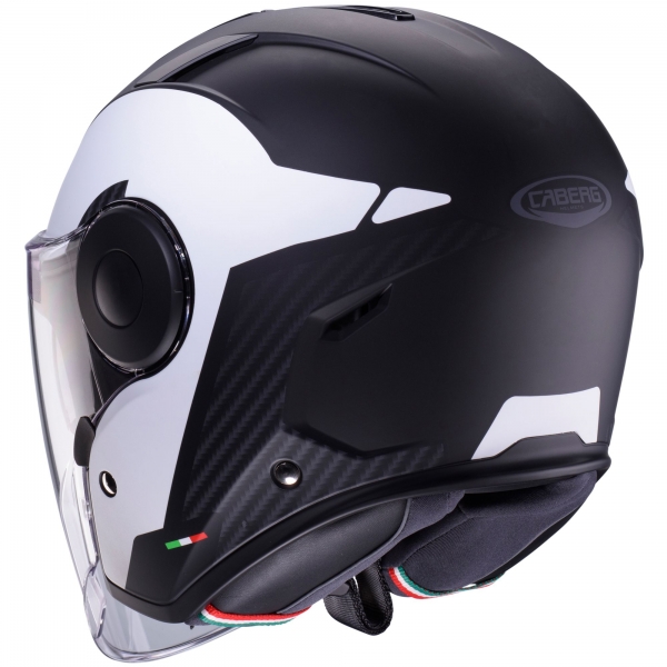 Caberg Helm Soho Milano matt-schwarz/weiß