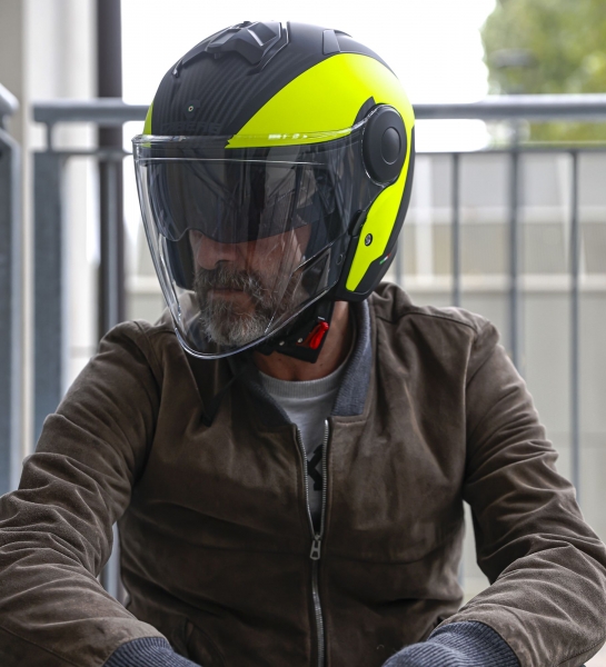 Caberg Helm Soho Milano matt-schwarz/fluo-gelb