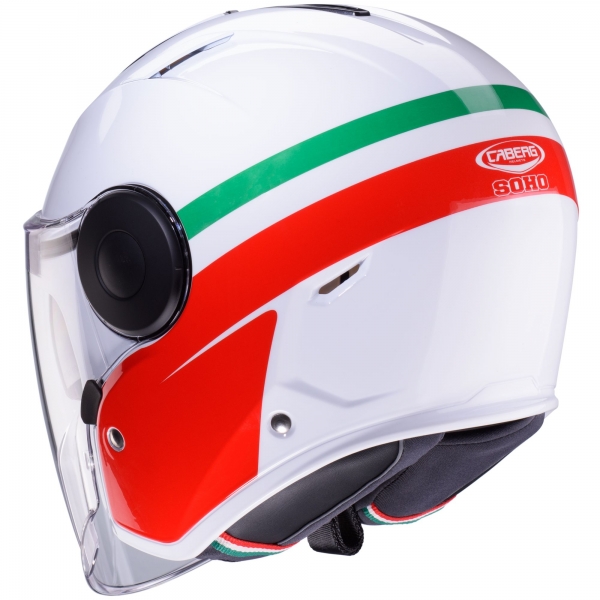 Caberg Helm | Soho | Zephir | Italia weiß/grün-rot