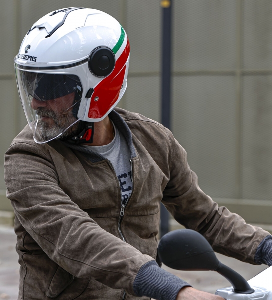Caberg Helm | Soho | Zephir | Italia weiß/grün-rot