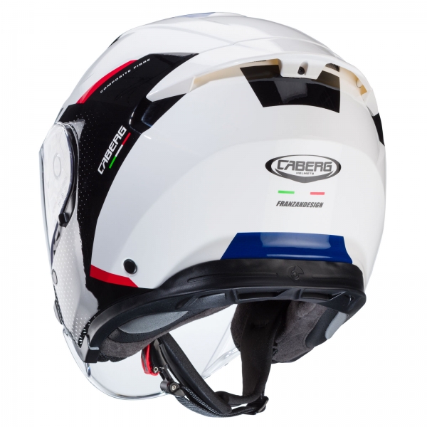 Caberg Helm | Flyon II | Boss | weiß/schwarz-rot-blau