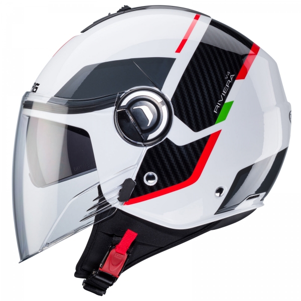 Caberg Helm | Riviera V4 X | Geo | Italia weiß/schwarz-grün-rot