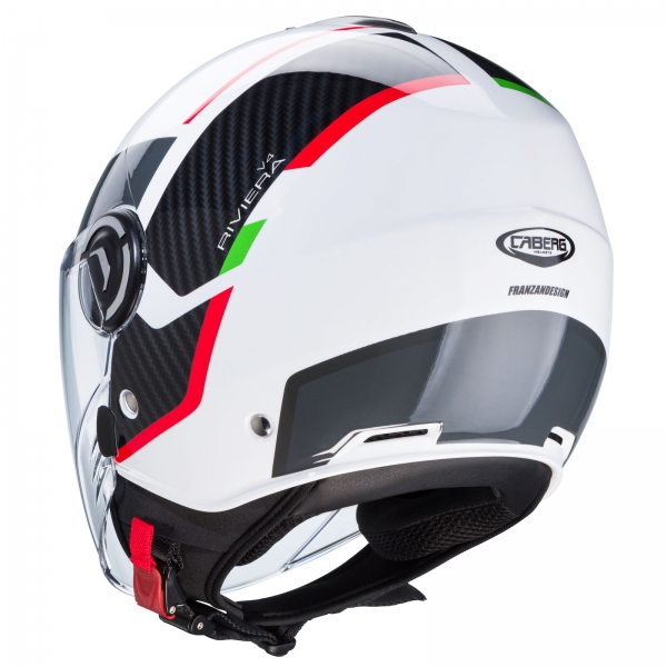 Caberg Helm | Riviera V4 X | Geo | Italia weiß/schwarz-grün-rot