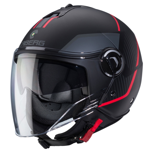 Caberg Helm | Riviera V4 X | Geo | matt-schwarz/anthrazit-rot