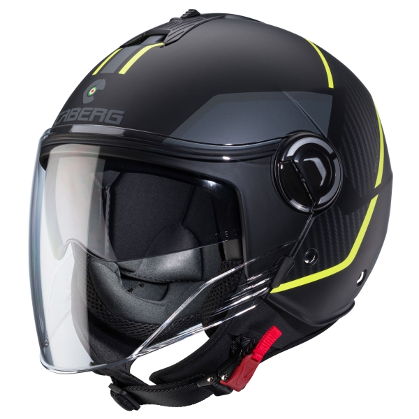 Caberg Helm | Riviera V4 X | Geo | matt-schwarz/anthrazit-fluo-gelb