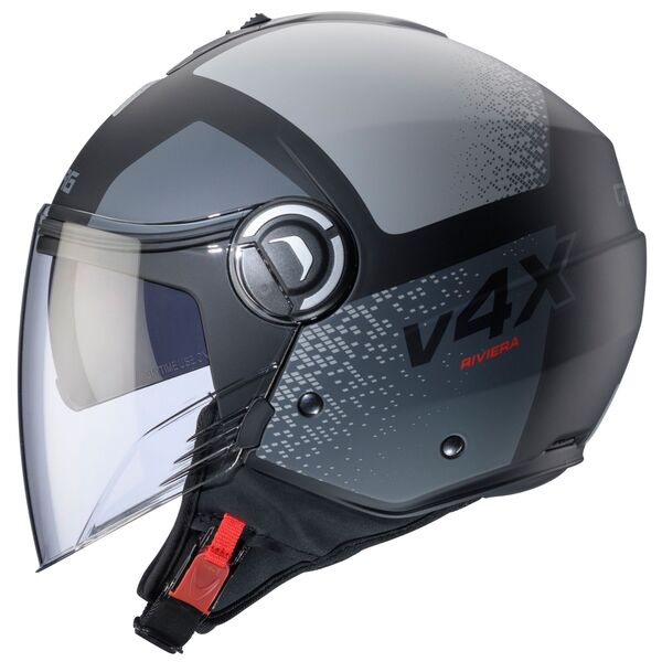 Caberg Helm | Riviera V4 X | Alpha | matt-schwarz/anthrazit-grau