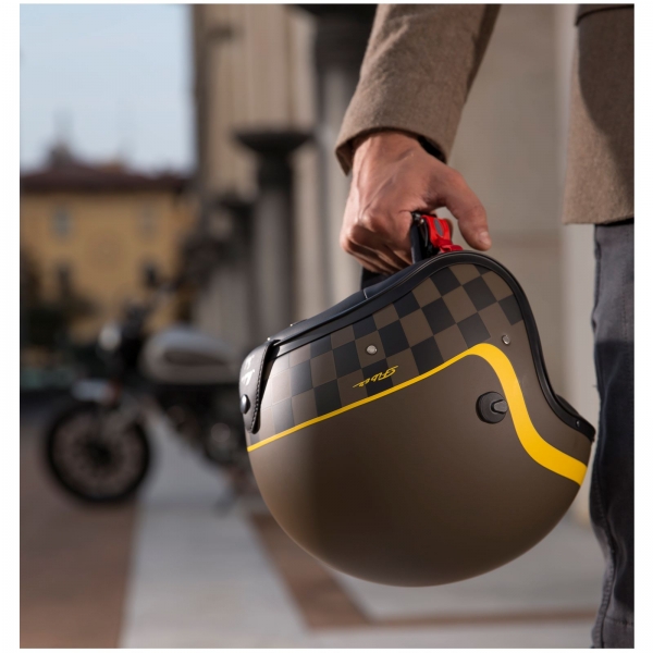 Caberg Helm Freeride Formula matt-braun/mustard-gelb