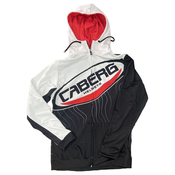 Caberg Hoodie schwarz/weiß-rot