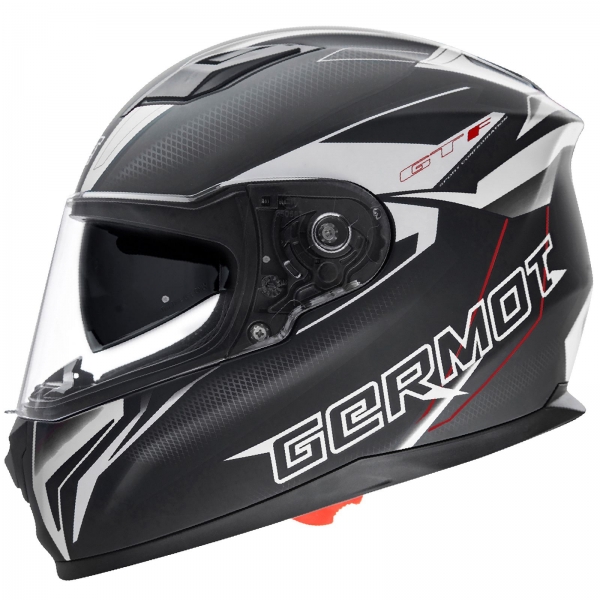 Germot Helm | GM 330 | matt-schwarz/weiß