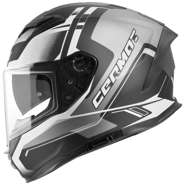 Germot Helm | GM 350 | matt-schwarz/grau-weiß