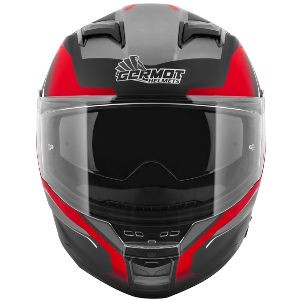 Germot Helm | GM 350 | matt-schwarz/rot
