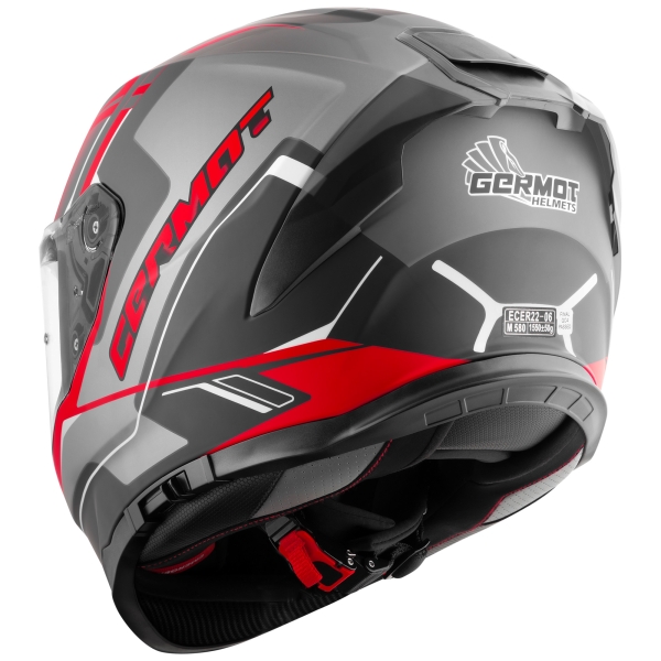 Germot Helm GM 350 matt-schwarz/rot