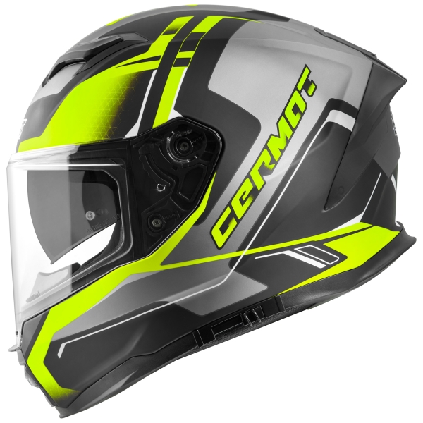 Germot Helm | GM 350 | matt-schwarz/fluo-gelb