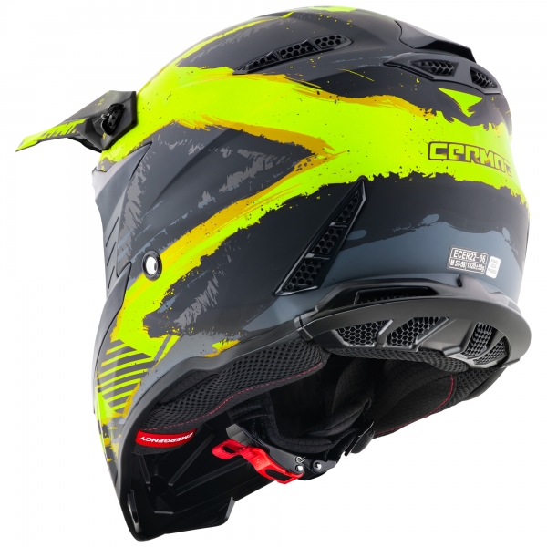 Germot Helm | GM 540 | matt-schwarz/fluo-gelb