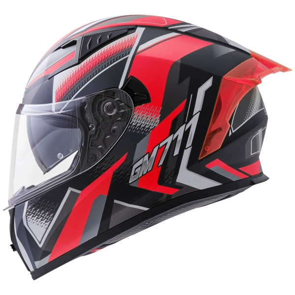 Germot Helm | GM 711 | matt-schwarz/rot