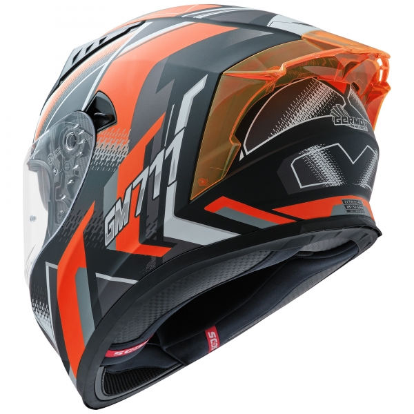 Germot Helm | GM 711 | matt-schwarz/orange