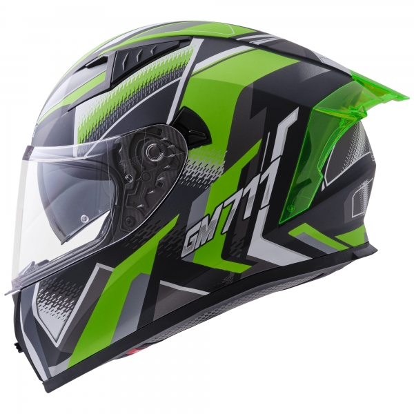Germot Helm | GM 711 | matt-schwarz/grün