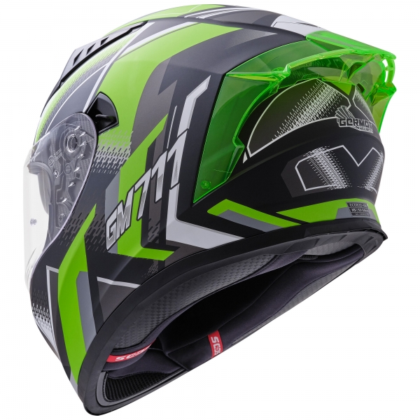 Germot Helm | GM 711 | matt-schwarz/grün