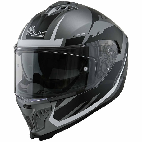 Germot Helm | GM 811 | matt-schwarz/silber-weiß