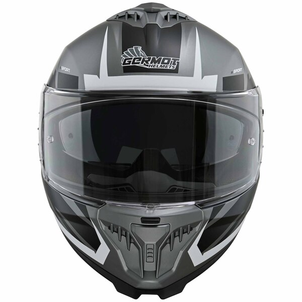 Germot Helm | GM 811 | matt-schwarz/silber-weiß