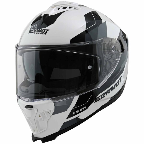 Germot Helm | GM 811 | weiß/schwarz-anthrazit