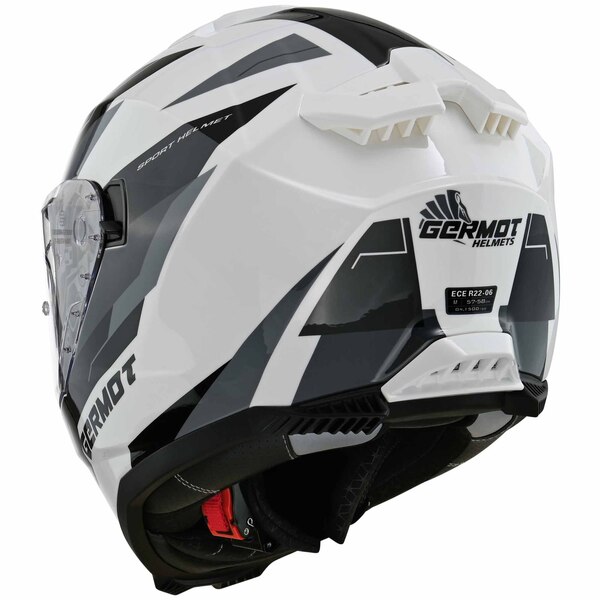 Germot Helm | GM 811 | weiß/schwarz-anthrazit